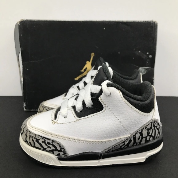 Nike Air Jordan 3 Retro BT ‘Infrared Cement’ 832033-123 (Size 6C) - Picture 2 of 9